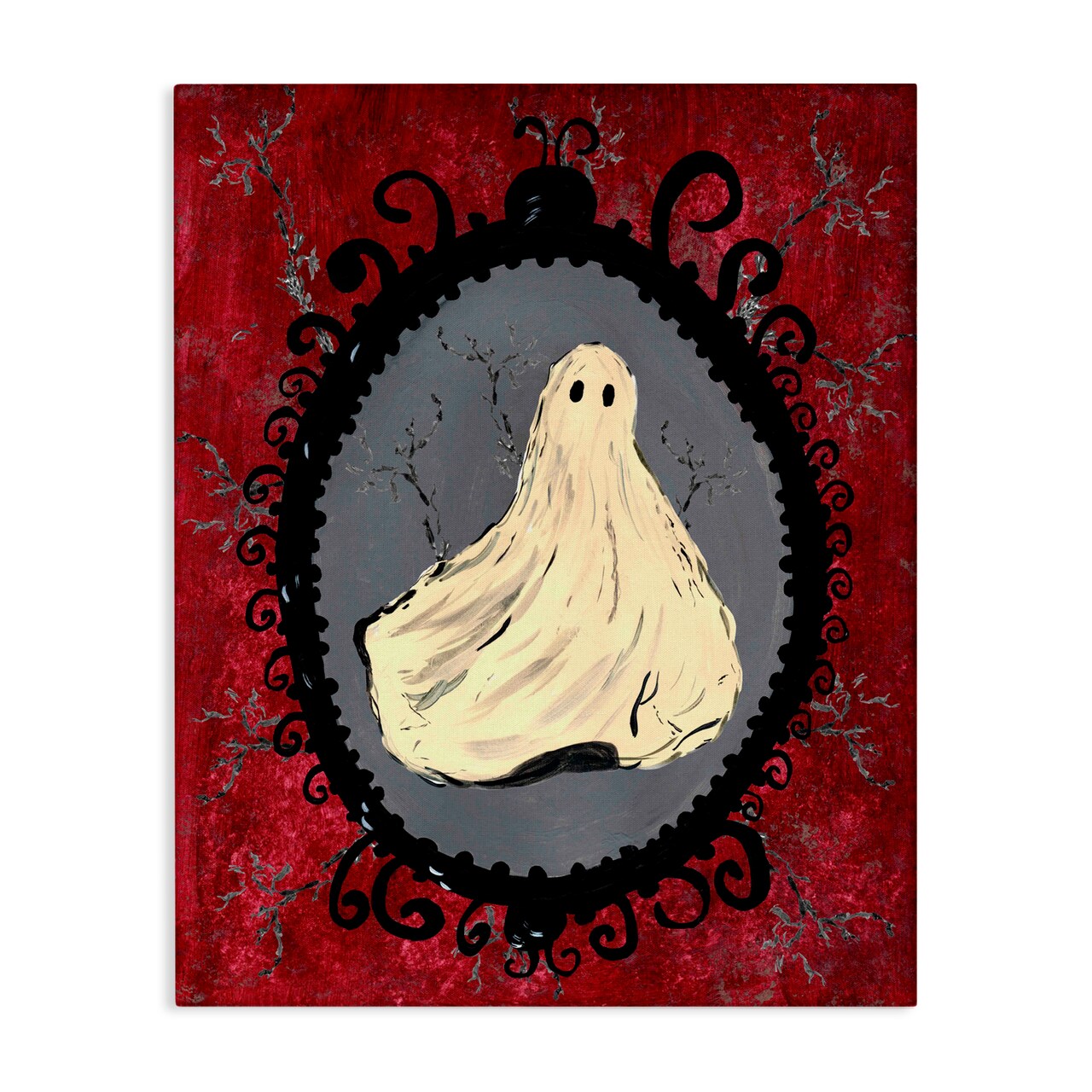 Stupell Industries Gothic Vintage Ghost Canvas, design by Kara Keller Designs